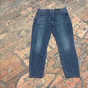 Elizabeth and James Dark Blue Cropped Jeans